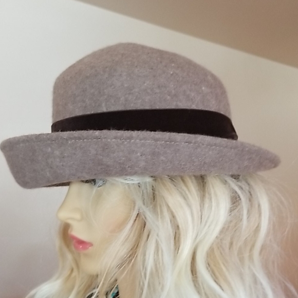 🌹FILIPO CATARZI Italy BOWLER Velvet WOOL HAT NWOT - Picture 10 of 12